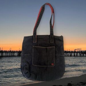 Urban Outfitters Black Tote with Red Trim